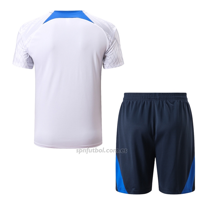 Chandal del Francia Manga Corta 2022-2023 Blanco - Pantalon Corto